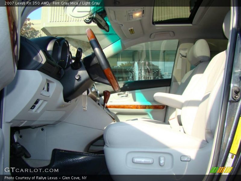 Flint Gray Mica / Light Gray 2007 Lexus RX 350 AWD