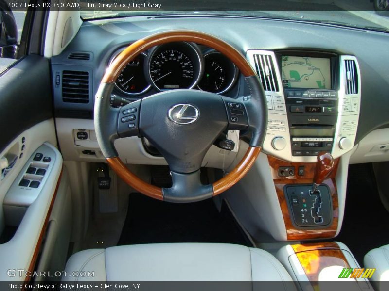 Flint Gray Mica / Light Gray 2007 Lexus RX 350 AWD