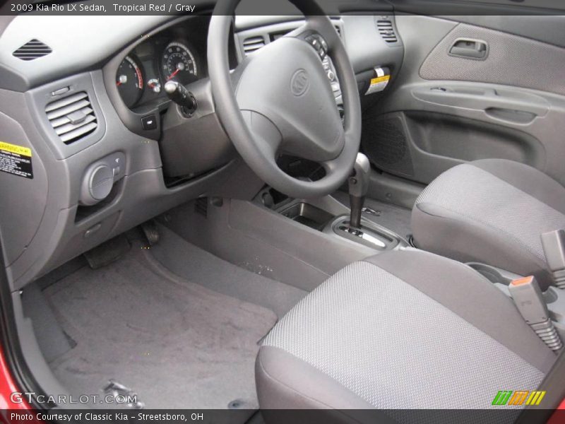 Tropical Red / Gray 2009 Kia Rio LX Sedan