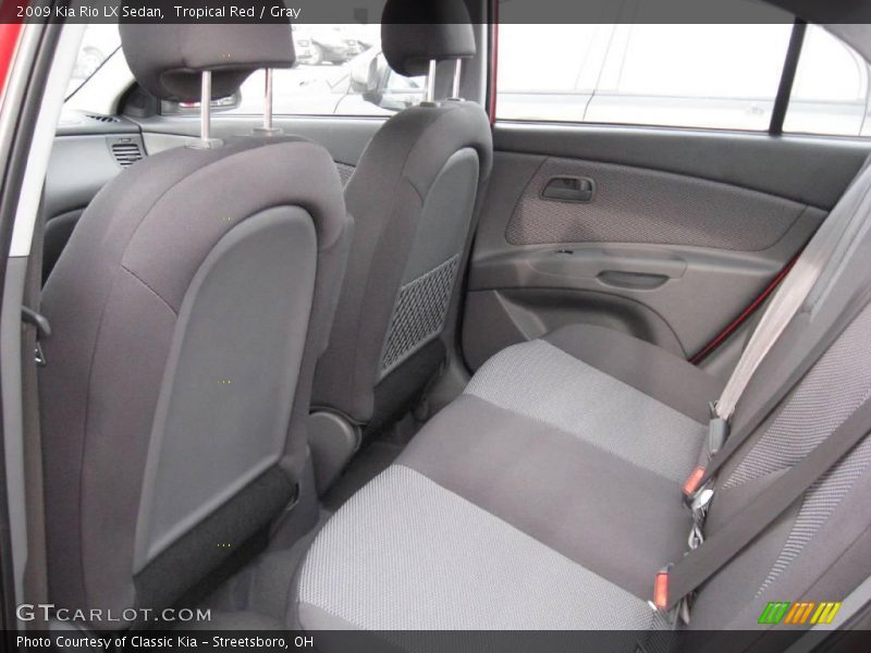 Tropical Red / Gray 2009 Kia Rio LX Sedan