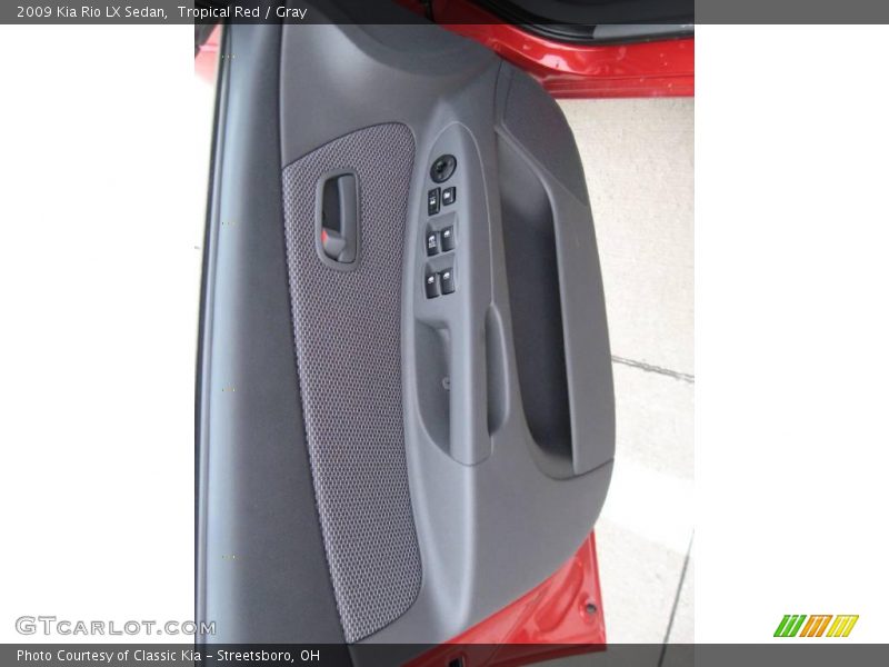 Tropical Red / Gray 2009 Kia Rio LX Sedan