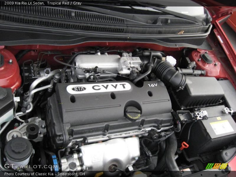Tropical Red / Gray 2009 Kia Rio LX Sedan
