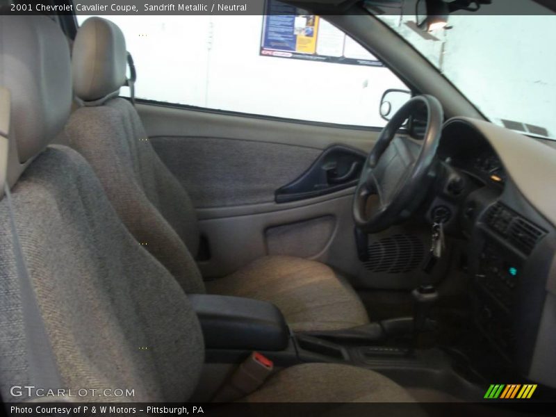 Sandrift Metallic / Neutral 2001 Chevrolet Cavalier Coupe