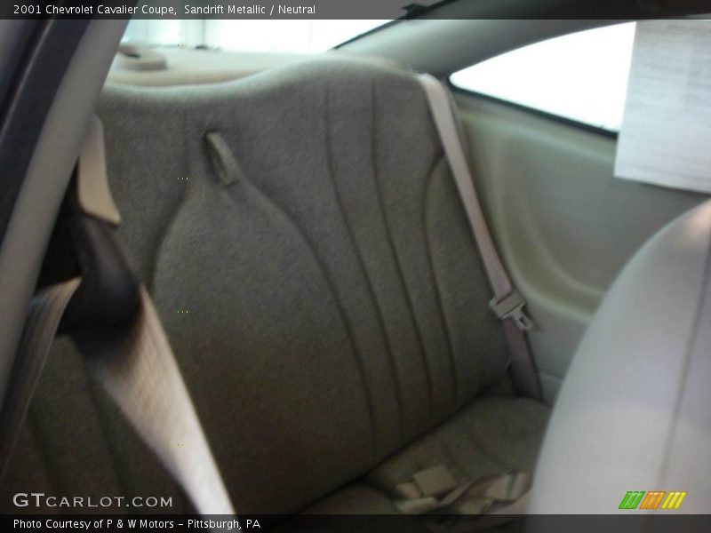 Sandrift Metallic / Neutral 2001 Chevrolet Cavalier Coupe