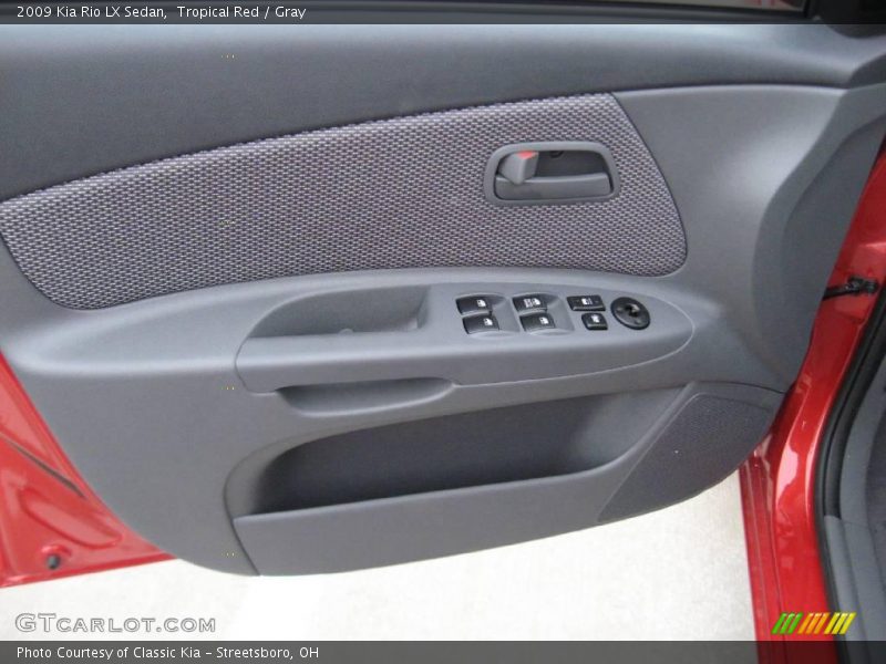 Tropical Red / Gray 2009 Kia Rio LX Sedan