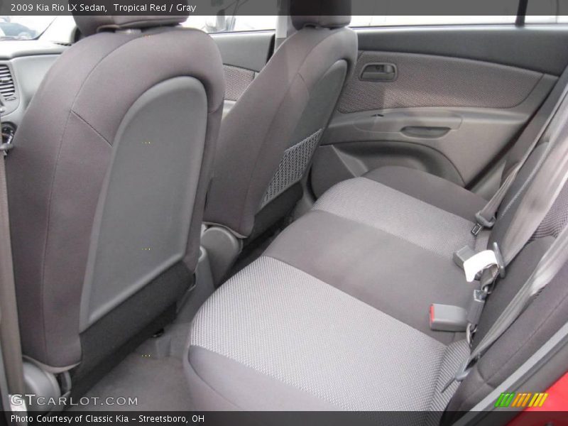 Tropical Red / Gray 2009 Kia Rio LX Sedan