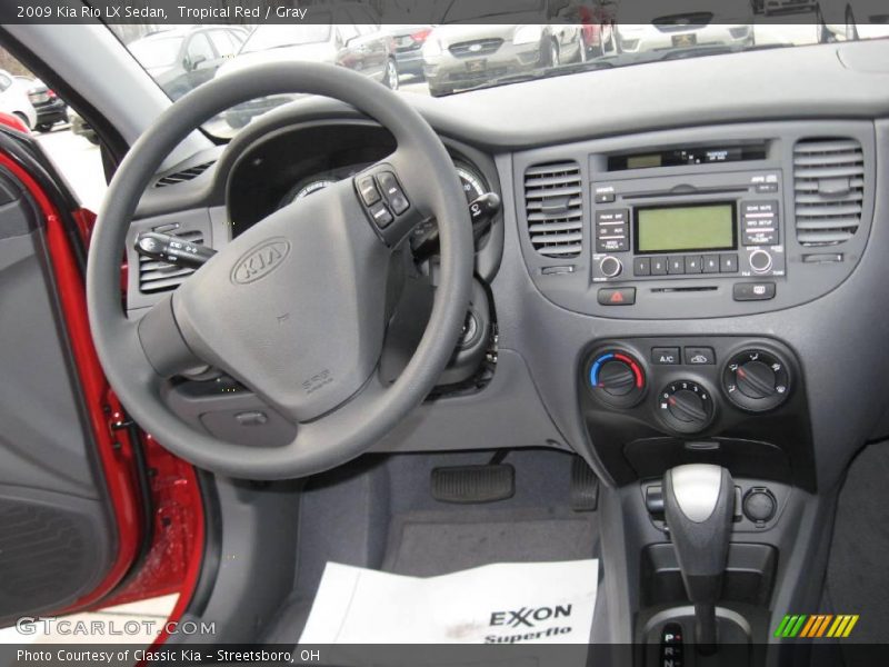 Tropical Red / Gray 2009 Kia Rio LX Sedan