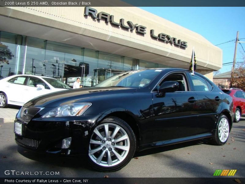 Obsidian Black / Black 2008 Lexus IS 250 AWD