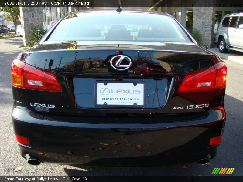 Obsidian Black / Black 2008 Lexus IS 250 AWD