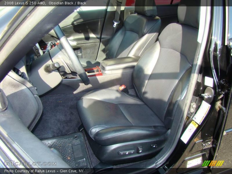 Obsidian Black / Black 2008 Lexus IS 250 AWD