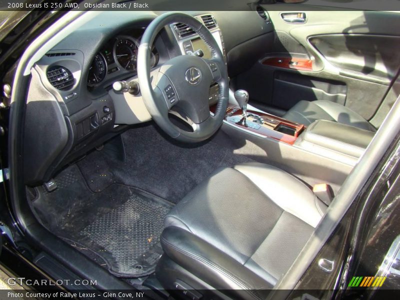 Obsidian Black / Black 2008 Lexus IS 250 AWD
