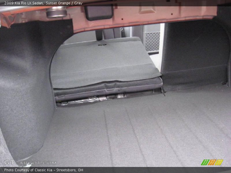 Sunset Orange / Gray 2009 Kia Rio LX Sedan