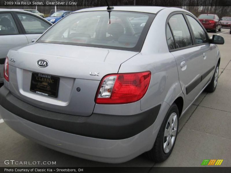 Clear Silver / Gray 2009 Kia Rio LX Sedan