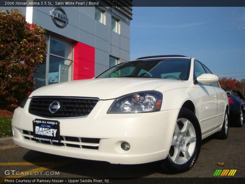 Satin White Pearl / Blond 2006 Nissan Altima 3.5 SL