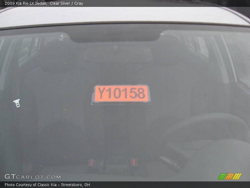 Clear Silver / Gray 2009 Kia Rio LX Sedan