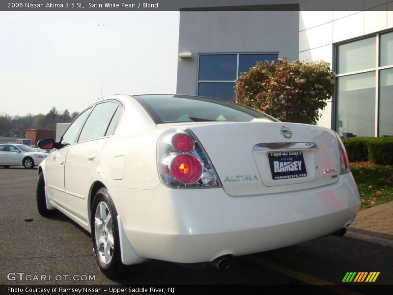 Satin White Pearl / Blond 2006 Nissan Altima 3.5 SL