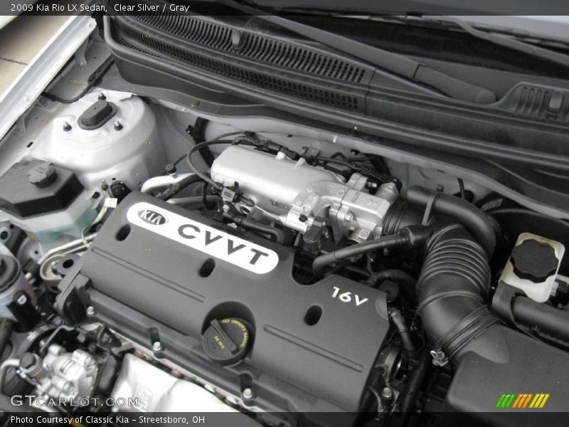 Clear Silver / Gray 2009 Kia Rio LX Sedan