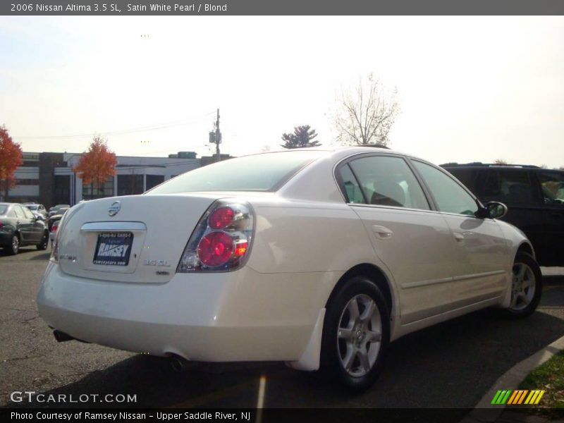 Satin White Pearl / Blond 2006 Nissan Altima 3.5 SL