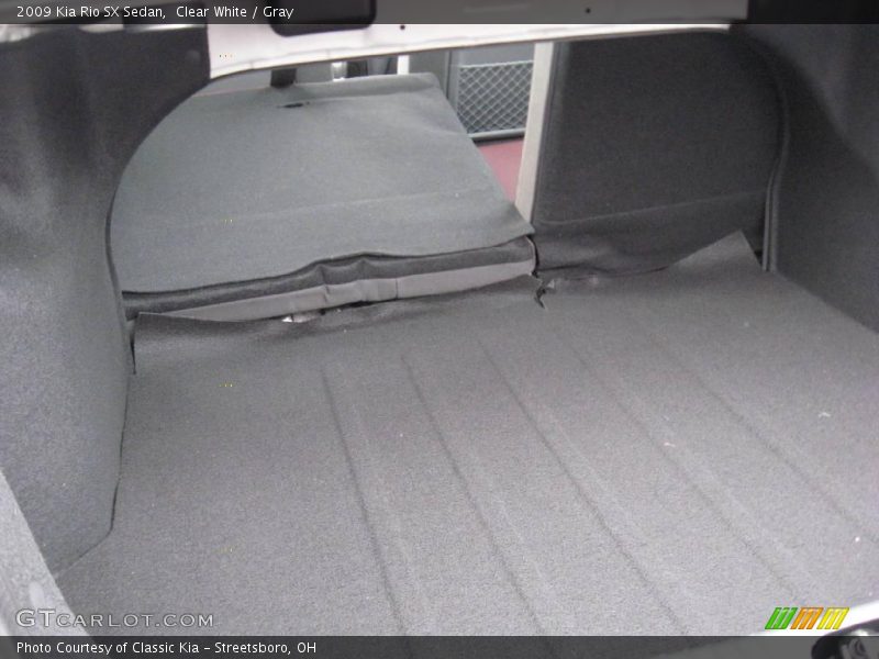 Clear White / Gray 2009 Kia Rio SX Sedan