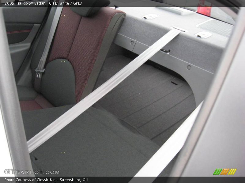 Clear White / Gray 2009 Kia Rio SX Sedan