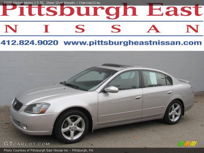 Sheer Silver Metallic / Charcoal/Gray 2006 Nissan Altima 3.5 SE