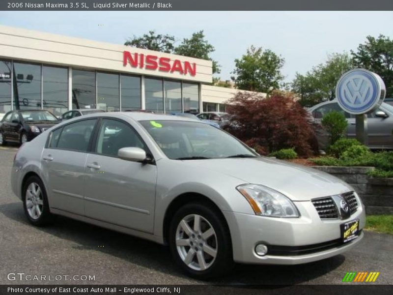 Liquid Silver Metallic / Black 2006 Nissan Maxima 3.5 SL