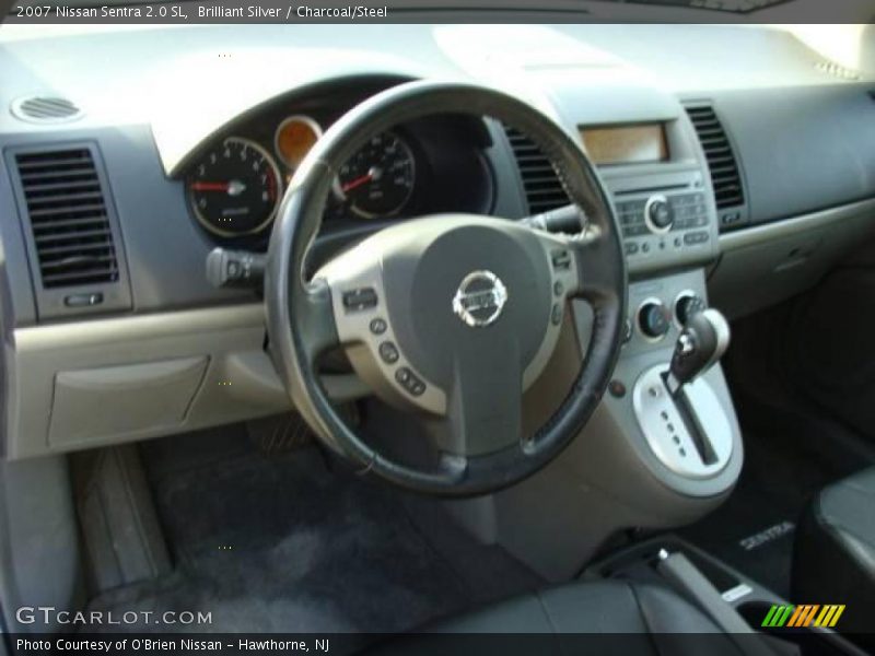 Brilliant Silver / Charcoal/Steel 2007 Nissan Sentra 2.0 SL