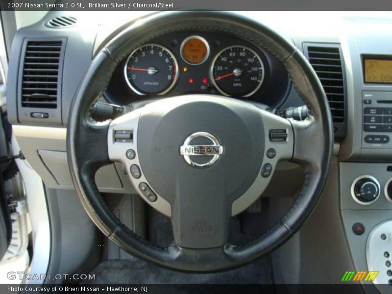 Brilliant Silver / Charcoal/Steel 2007 Nissan Sentra 2.0 SL