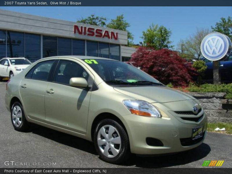 Olive Mist / Bisque 2007 Toyota Yaris Sedan
