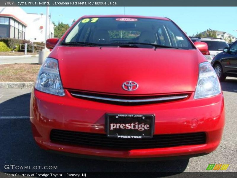 Barcelona Red Metallic / Bisque Beige 2007 Toyota Prius Hybrid