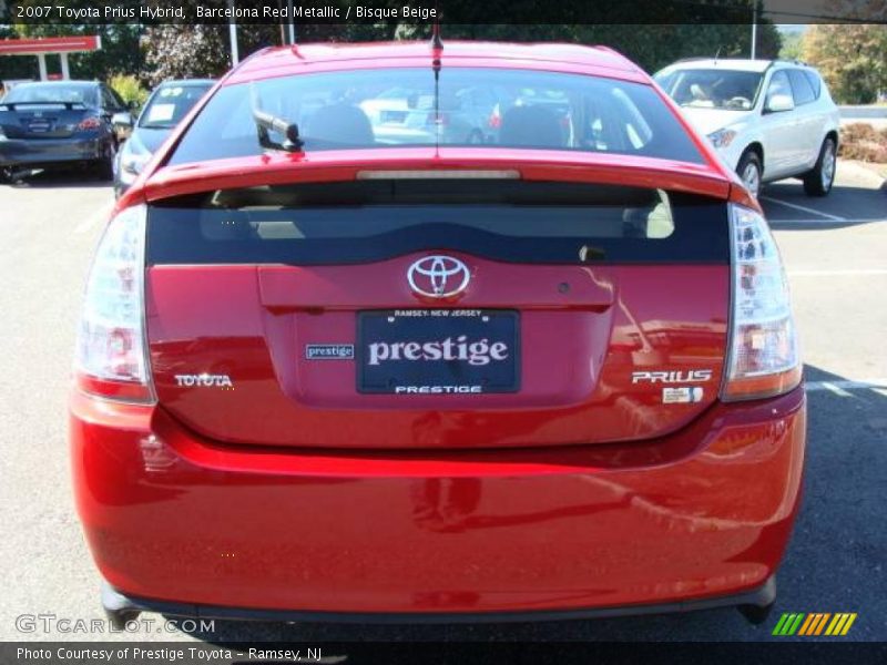 Barcelona Red Metallic / Bisque Beige 2007 Toyota Prius Hybrid