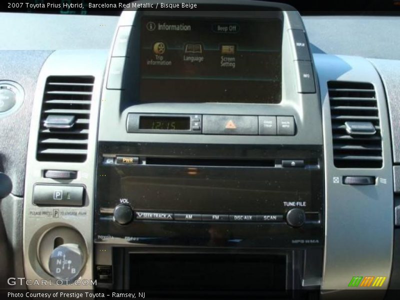 Barcelona Red Metallic / Bisque Beige 2007 Toyota Prius Hybrid