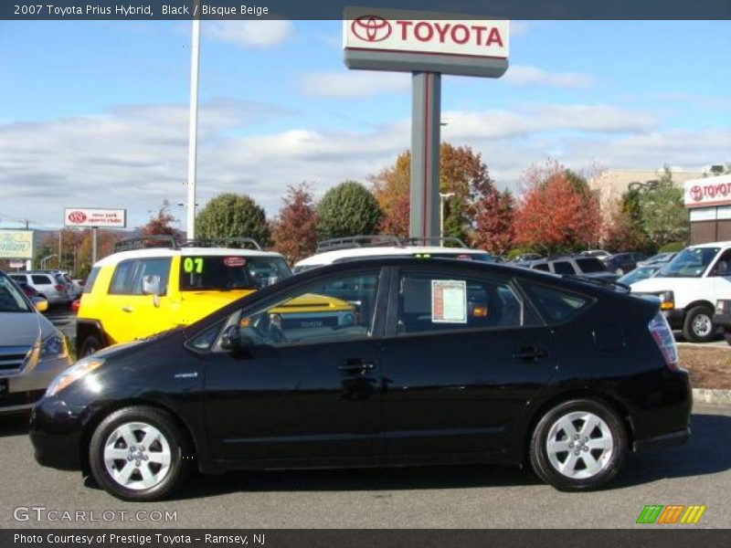 Black / Bisque Beige 2007 Toyota Prius Hybrid