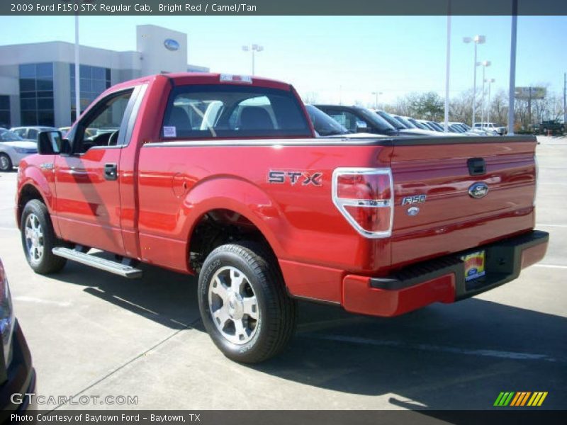 Bright Red / Camel/Tan 2009 Ford F150 STX Regular Cab