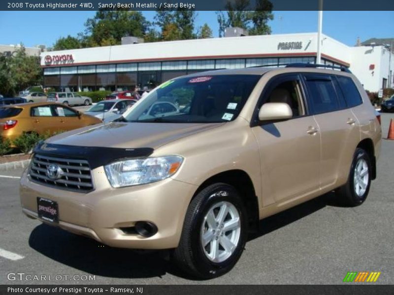 Sandy Beach Metallic / Sand Beige 2008 Toyota Highlander 4WD