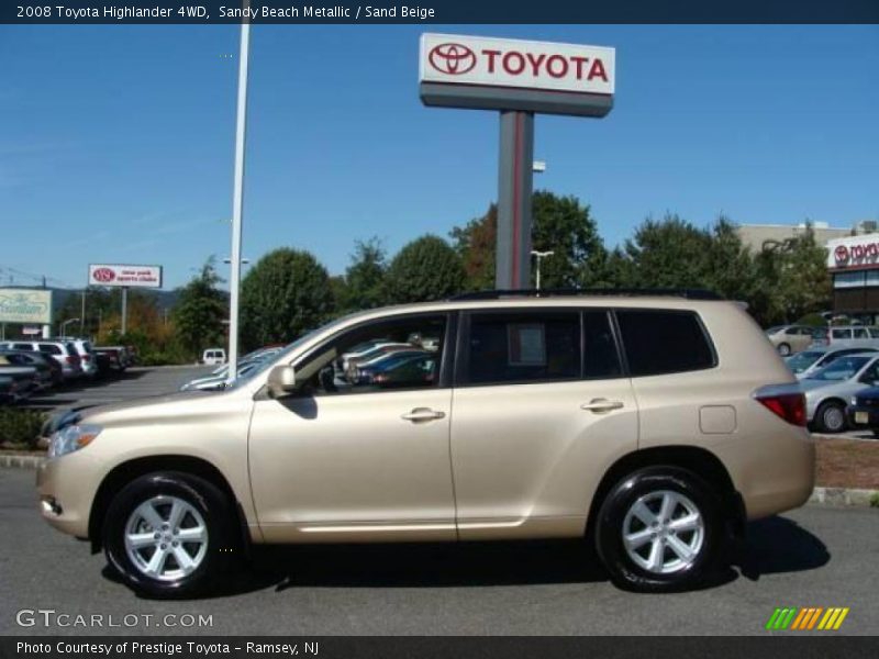 Sandy Beach Metallic / Sand Beige 2008 Toyota Highlander 4WD