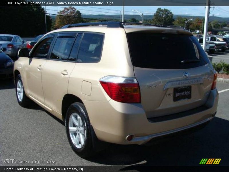 Sandy Beach Metallic / Sand Beige 2008 Toyota Highlander 4WD