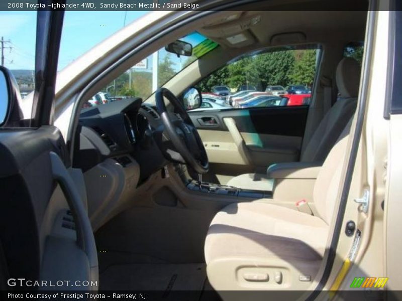 Sandy Beach Metallic / Sand Beige 2008 Toyota Highlander 4WD