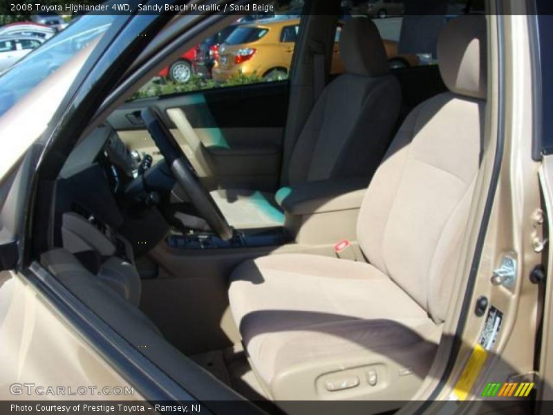 Sandy Beach Metallic / Sand Beige 2008 Toyota Highlander 4WD