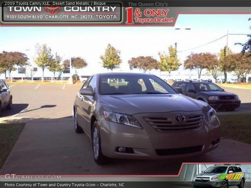 Desert Sand Metallic / Bisque 2009 Toyota Camry XLE