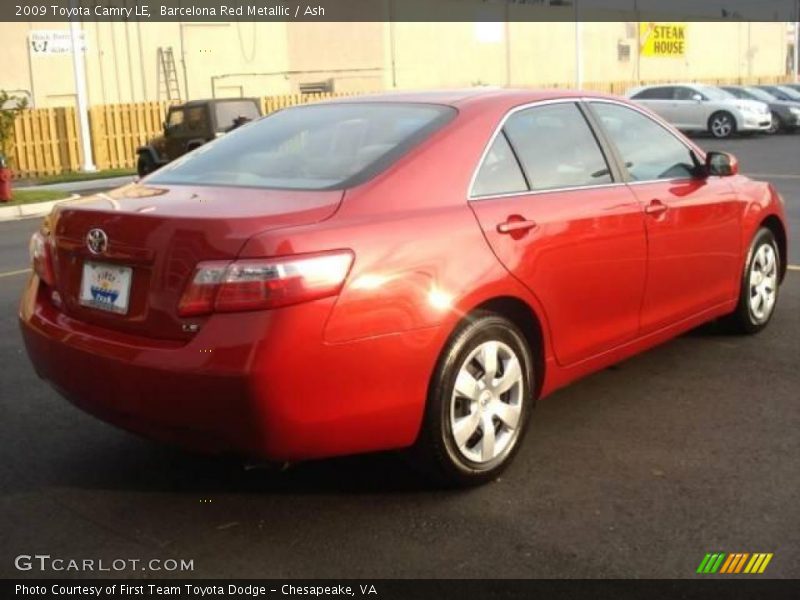 Barcelona Red Metallic / Ash 2009 Toyota Camry LE