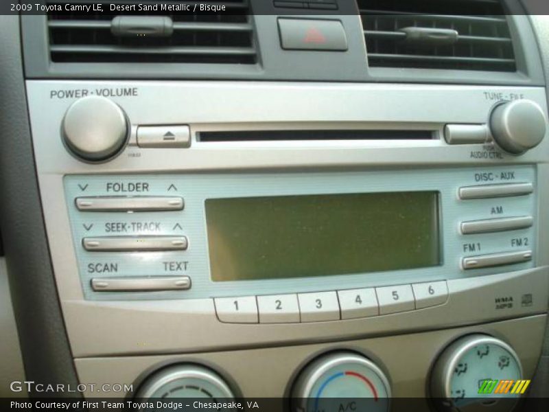 Desert Sand Metallic / Bisque 2009 Toyota Camry LE