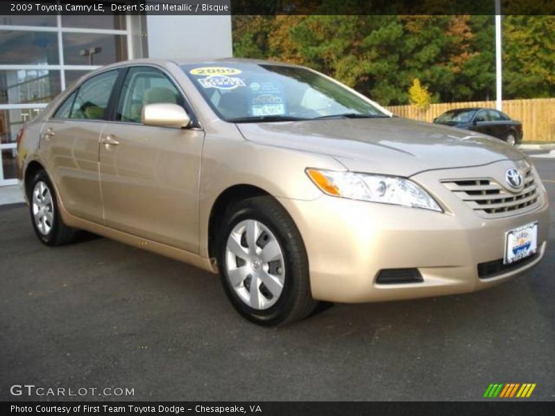 Desert Sand Metallic / Bisque 2009 Toyota Camry LE