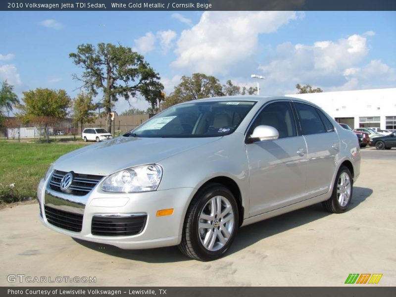 White Gold Metallic / Cornsilk Beige 2010 Volkswagen Jetta TDI Sedan