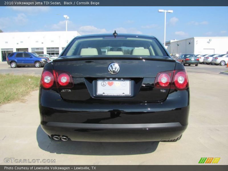 Black / Cornsilk Beige 2010 Volkswagen Jetta TDI Sedan
