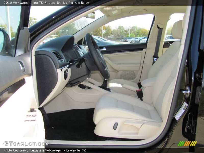 Black / Cornsilk Beige 2010 Volkswagen Jetta TDI Sedan