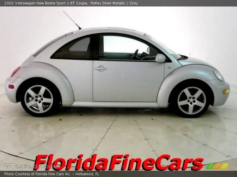 Reflex Silver Metallic / Grey 2002 Volkswagen New Beetle Sport 1.8T Coupe