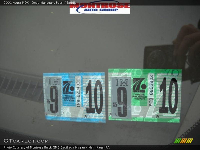 Deep Mahogany Pearl / Saddle 2001 Acura MDX