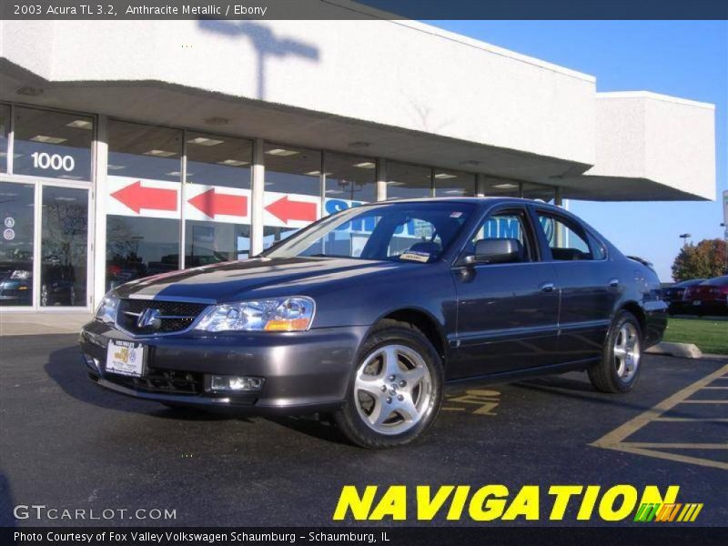 Anthracite Metallic / Ebony 2003 Acura TL 3.2