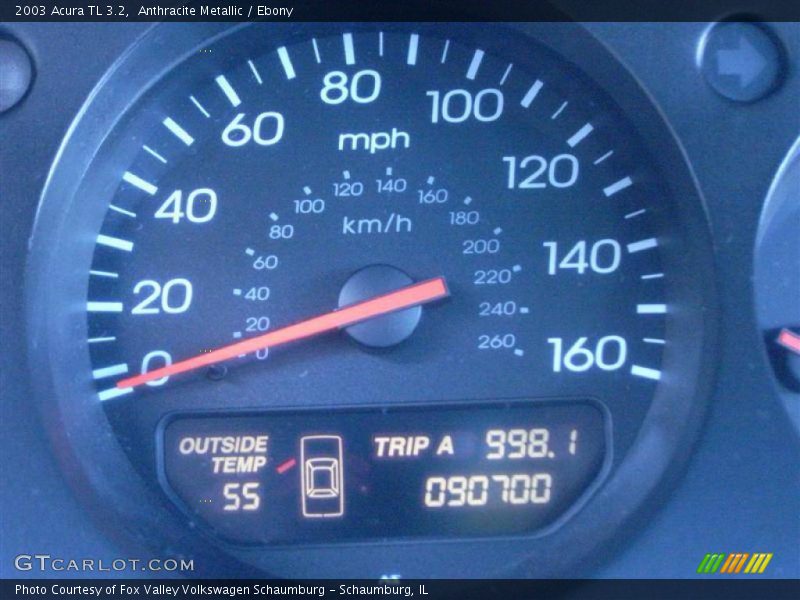 Anthracite Metallic / Ebony 2003 Acura TL 3.2